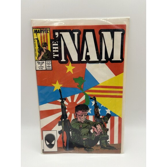 The ‘NAM Marvel Comics Lot Issues 5-8 1987 Vietnam War Series Doug Murray - Picture 6 of 9